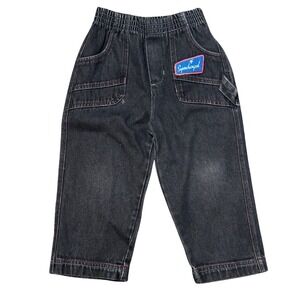 Disney Pixar Cars Supercharged Toddler Boys Black Denim Carpenter Jeans 3T